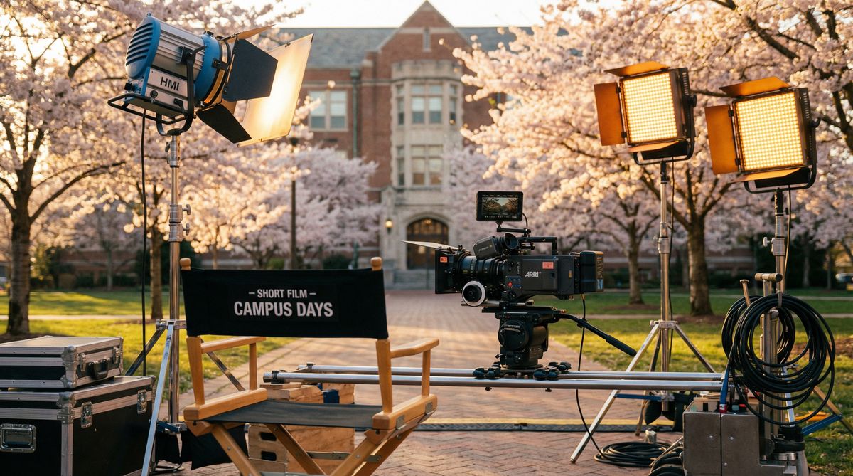 网红主播传媒原创校园短片拍摄花絮